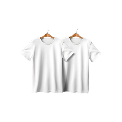 GLT Unisex majice kratkih rukava, 2 komada, Bele Slike