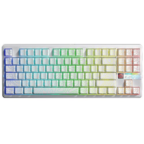 Aula Gasket F87 Pro V2 White Contour Engravered Star Vector RGB Keyboard Cijene