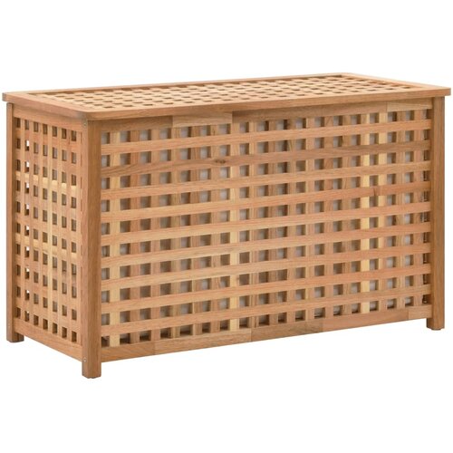 vidaXL Skrinja za perilo iz trdne orehovine 77,5x37,5x46,5 cm Cene