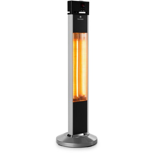 Blumfeldt Heat Guru stacionarna infracrvena grijalica, 2000W, 3 razine grijanja, daljinski upravljač, srebrna boja Cijene