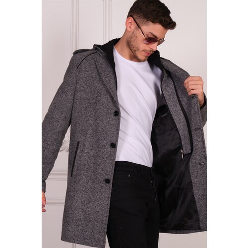 Dewberry PLT8401 MEN&amp;#039;S COAT-PATTERNED GREY Slike