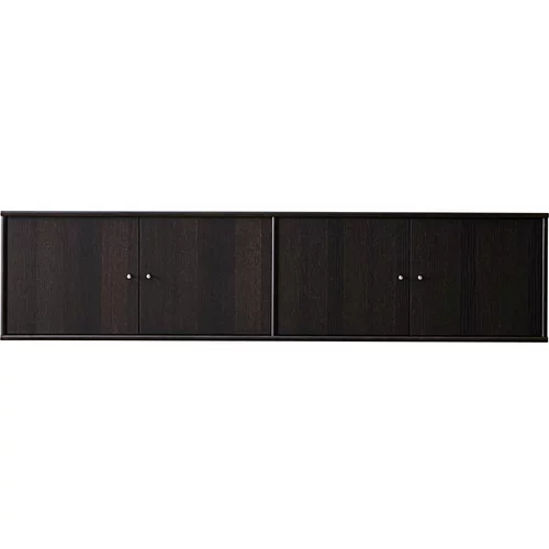 Hammel Furniture Tamno smeđa niska komoda u dekoru hrasta 176x42 cm Mistral -