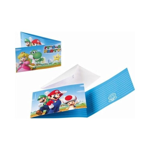 Amscan Vabilo "Super Mario" 8 kos Cene