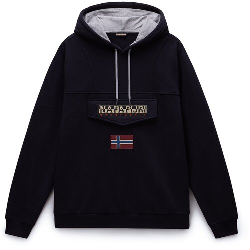 Napapijri Sweater majica &amp;#039;Burgee Wint 4&amp;#039; &amp;scaron;ampanjac / tamno plava / tamno crvena / crna Slike