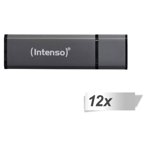 Intenso 12x1 Alu Line anthracite 4GB USB Stick 2.0 Slike