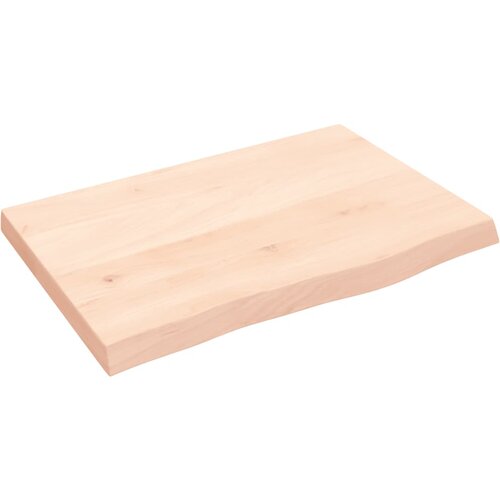 vidaXL Stenska polica 60x40x4 cm neobdelana trdna hrastovina Cene