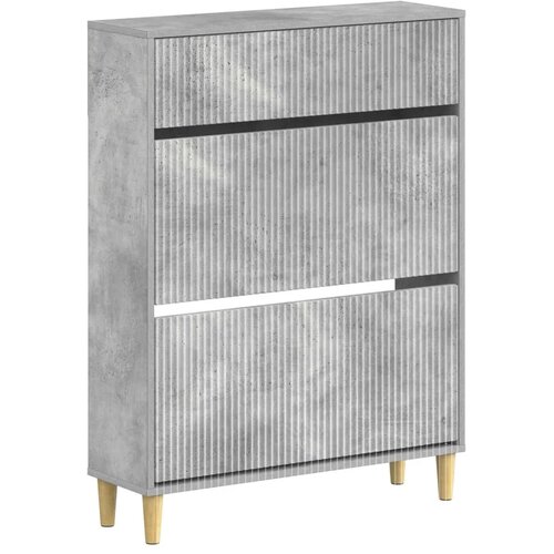  Ormar za cipele ARNHEM 78 x 24 x 103 cm Konstruirano drvo - Betonska siva Cijene