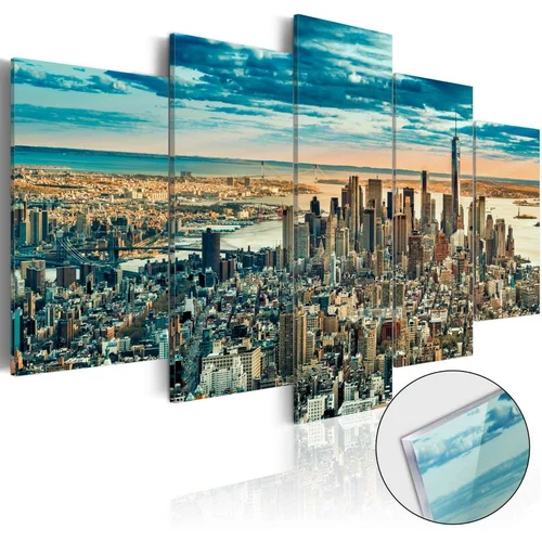  Slika na akrilnom staklu - NY: Dream City [Glass] 100x50