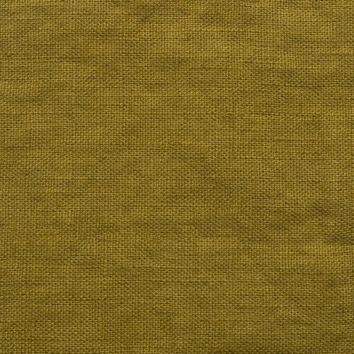 Linen Tales Oker rumena/zelena lanena zavesa 140x250 cm Moss Green &amp;ndash; Slike