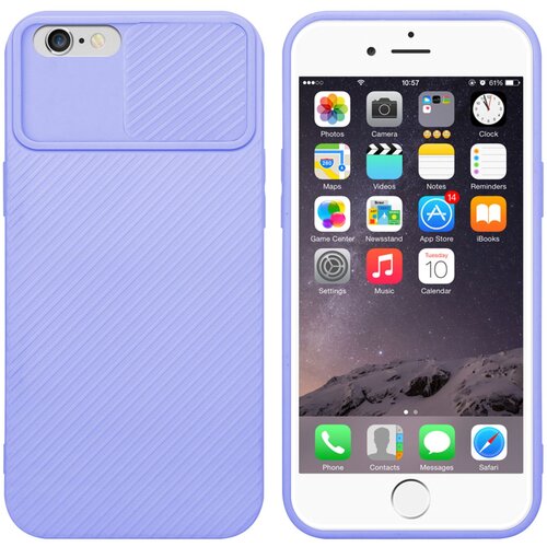 Cadorabo Ohišje, združljiv z Apple v Bonbon Purple - Zaščitni pokrov iz fleksibilnega silikona TPU in z zaščito pred kamero, (20603103) Cene