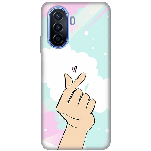  Silikonska maska za Huawei Y70/Y70 Plus Magic Love Print tirkizna Cene