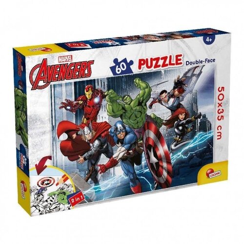 Lisciani Puzzle Marvel Avengers 2u1 složi I oboji -60 delova Cene