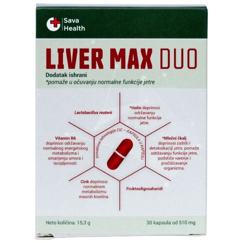 Sava health Liver Max Duo kapsule 30kom Cene