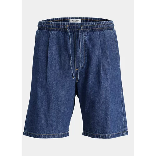 Jack & Jones Kratke hlače iz tkanine Tony 12250090 Modra Loose Fit