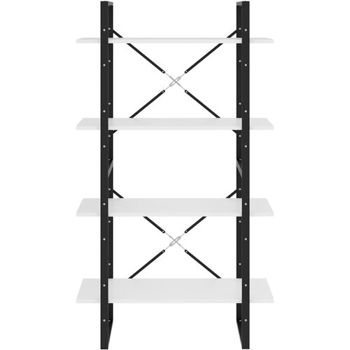  za knjige s 4 razine bijeli 80 x 30 x 140 cm drveni Slike