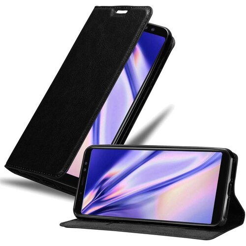 Cadorabo Ohi&scaron;je, združljivo z Samsung Galaxy A8 2018 v nočna črna - Za&scaron;čitni ovitek z magnetnim zapiranjem, stoječo funkcijo in režo za kartice, (20560745) Cene