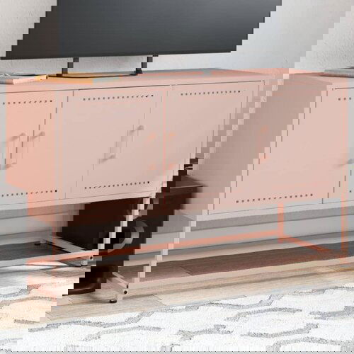 VidaXL TV omarica roza 100,5x39x60,5 cm jeklo Slike