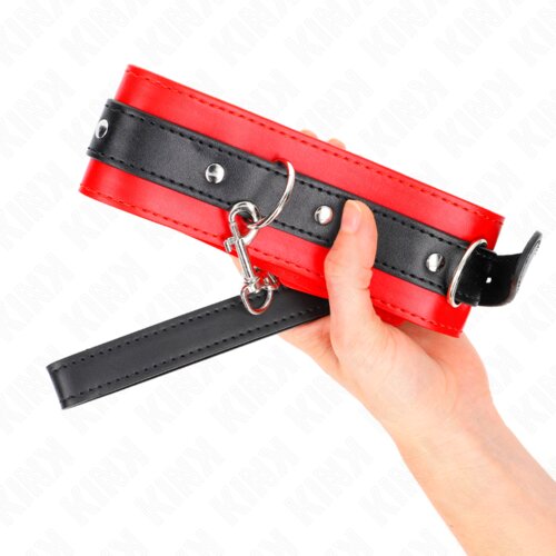 Kink Ovratnica S Povodcem With Red Strap (65 Cm) Slike