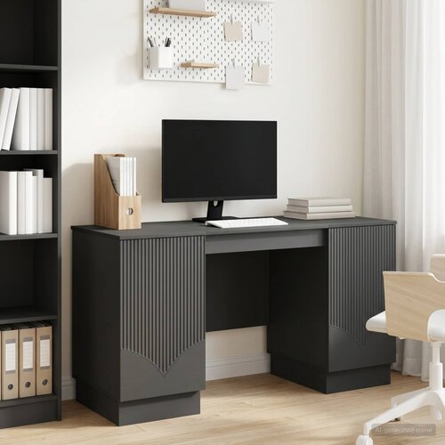  Stol Crna 142,5 x 50 x 75 cm Konstruirano drvo Cijene
