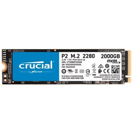Crucial 2TB P2 serija CT2000P2SSD8 ssd Slike