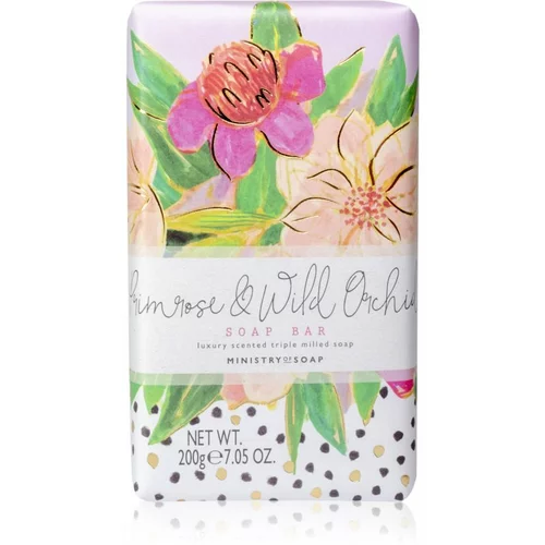The Somerset Toiletry Co. Painted Blooms Soap Soap Bar sapun za tijelo Primrose & Wild Orchid 200 g