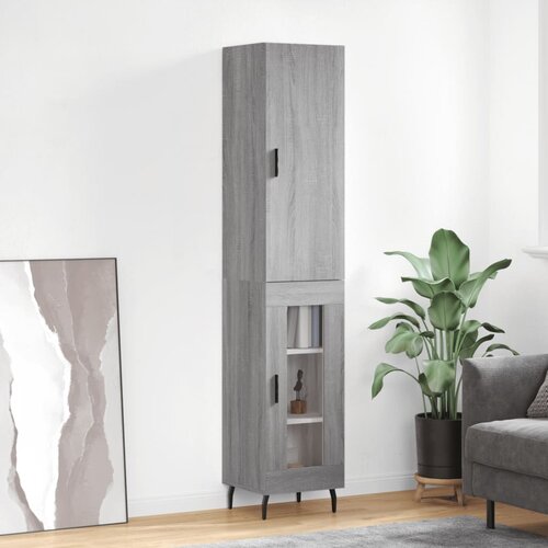 The Living Store Visoka omara siva sonoma 34,5x34x180 cm inženirski les - Visoka Omara, (21836115) Cene