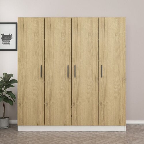 Hanah home kale - 2701 walnutwhite wardrobe Cene