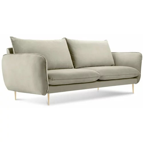 Cosmopolitan Design bež baršunasta sofa Florence, 160 cm
