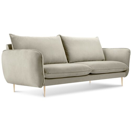 Cosmopolitan Design Bež žametna zofa Florence,160 cm Cene