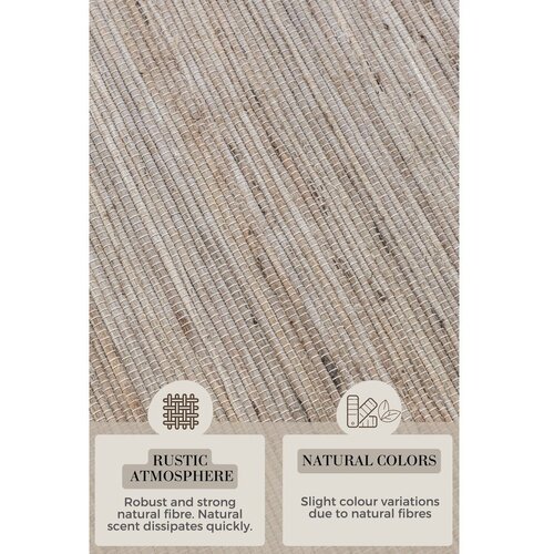 Hanse Home Obojestranska/ročno tkana preproga iz me&amp;scaron;anice jute v svetli naravni barvi 160x230 cm Dhaka &amp;ndash; Slike