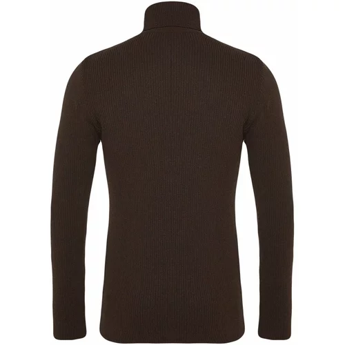 Trendyol Sweater - Brown - Fitted