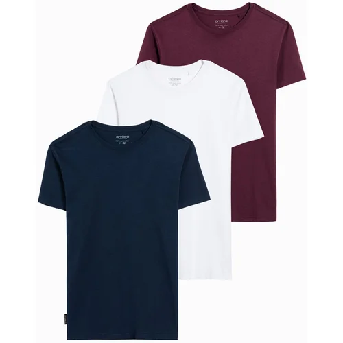 Ombre BASIC 3-pack cotton t-shirt set