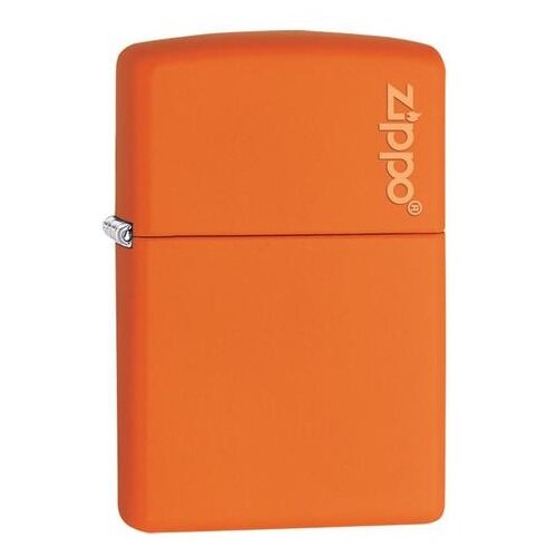 Zippo upaljač orange matte with logo Slike