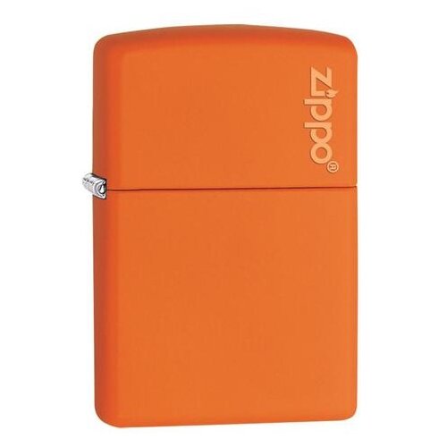 Zippo upaljač orange matte with logo Slike