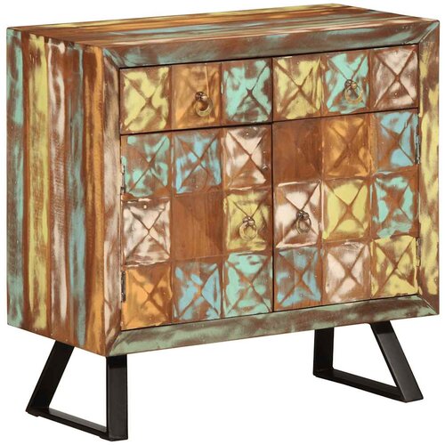 Furnova Omarica s predali večbarvna 70x35x70 cm trden predelan les, (21956263) Slike