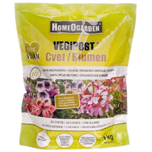HOMEOGARDEN gnojivo za cvijeće vegipost cvijet (1 kg, sadržaj je dovoljan za: 10 m&amp;sup2;) Slike