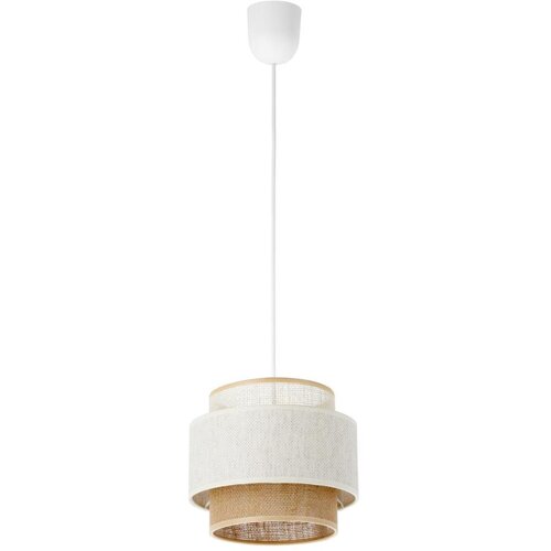  Luster na kablu BOHO 1xE27/60W/230V, &Oslash; 20 cm, bela/juta Cene