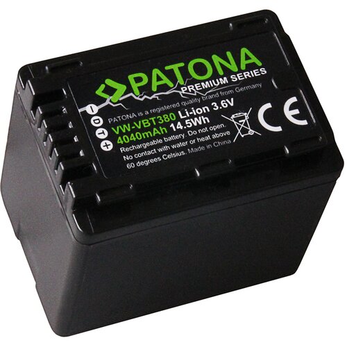 Patona Baterija VW-VBT380 za Panasonic HC-V110 / HDC-H100 / SDR-H100, 4040 mAh Slike