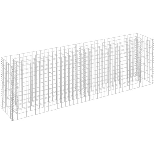 VidaXL Visoka greda gabion pocinkano jeklo 180x30x60 cm, (20618502) Slike