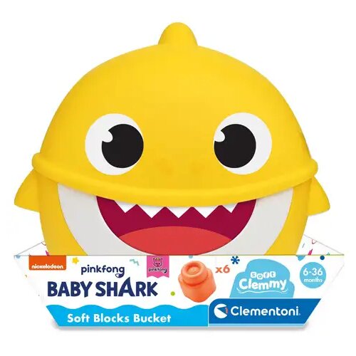 Clementoni Baby Shark gradben kocka v posodi - Cene