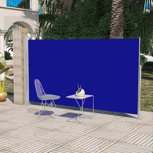 vidaXL Stranska tenda za teraso 160x300 cm modra Cene