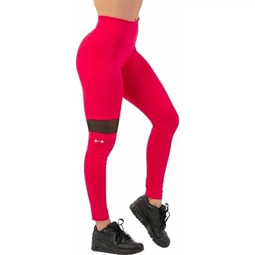 NEBBIA Sporty Smart Pocket High-Waist Leggings Pink M