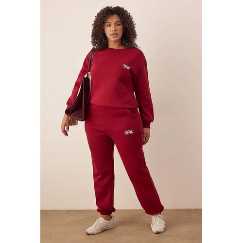 Trendyol Ženski komplet Tbbaw26Ts00015, Bordo Cene