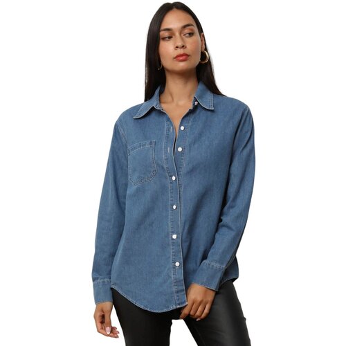 La Modeuse Srajce & Bluze 71807_P166125 Modra Cene