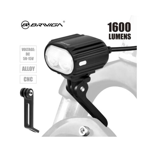  Svjetlo BRIVIGA aku-USB prednje na vilicu LW-F1600E-bike Slike