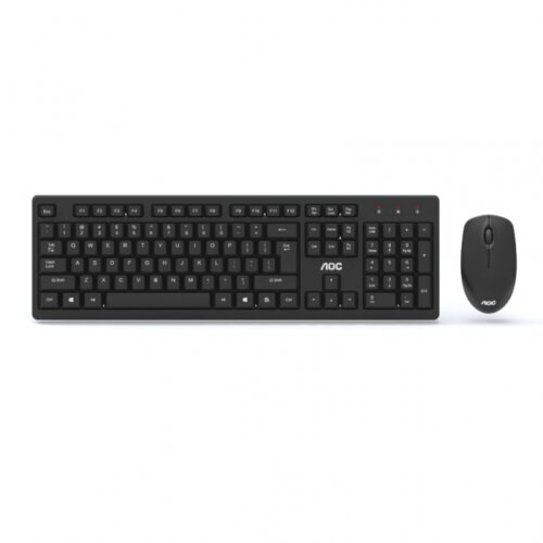 AOC KM210 crni bežični komplet tastatura+optički miš 1600dpi Slike
