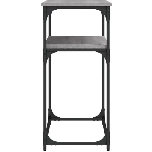  Konzolni stol siva boja hrasta 100x35,5x75 cm konstruirano drvo Slike