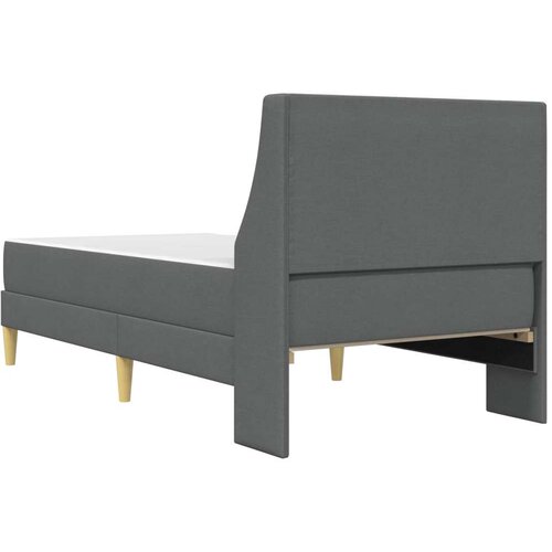  Okvir kreveta s madracem Tamno siva 90 x 200 cm tkanina - Jjedan Slike
