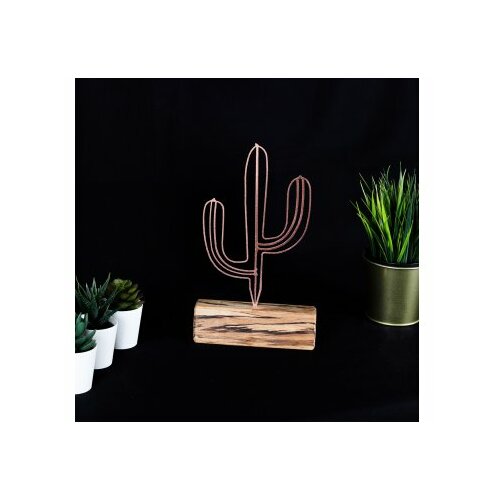 WALLXPERT stona dekoracija cactus mini bronze Slike