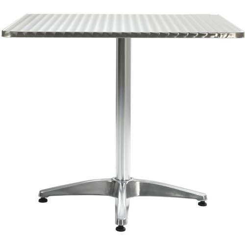  Vrtni stol srebrni 80 x 80 x 70 cm aluminijski Slike